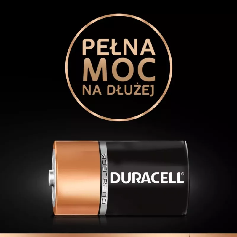 Duracell Basic D (R20) batéria — balenie 2 ks, primárne zinko-uhlíkové články