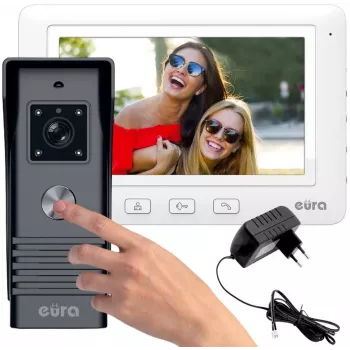 VIDEODOMOFÓN Eura VDP-45A3 Alpha — vnútorný videovrátnik, biela