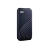 WD My Passport SSD WDBAGF0010BBL - SSD - šifrovaný - 1 TB - externý (prenosný) - USB 3.2 Gen 2 (USB-C konektor) - 256-bit AES - polnočná modrá