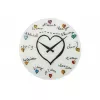 NeXtime hodiny 8030 Loving You, Ø43 cm, nástenné, biele/viacfarebné
