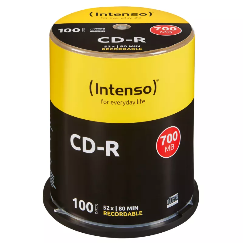CD-R Intenso 700MB 52x 100 ks