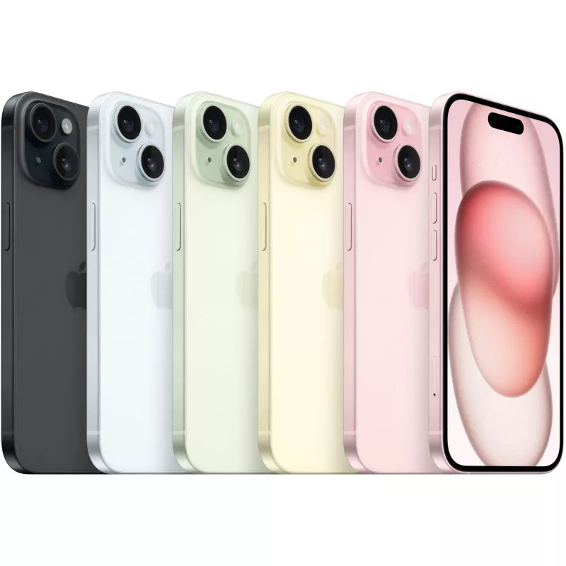 Apple iPhone 15 - 15,5 cm (6.1) - 2556 x 1179 pixelov - 256 GB - 48 MP - iOS 17 - čierny
