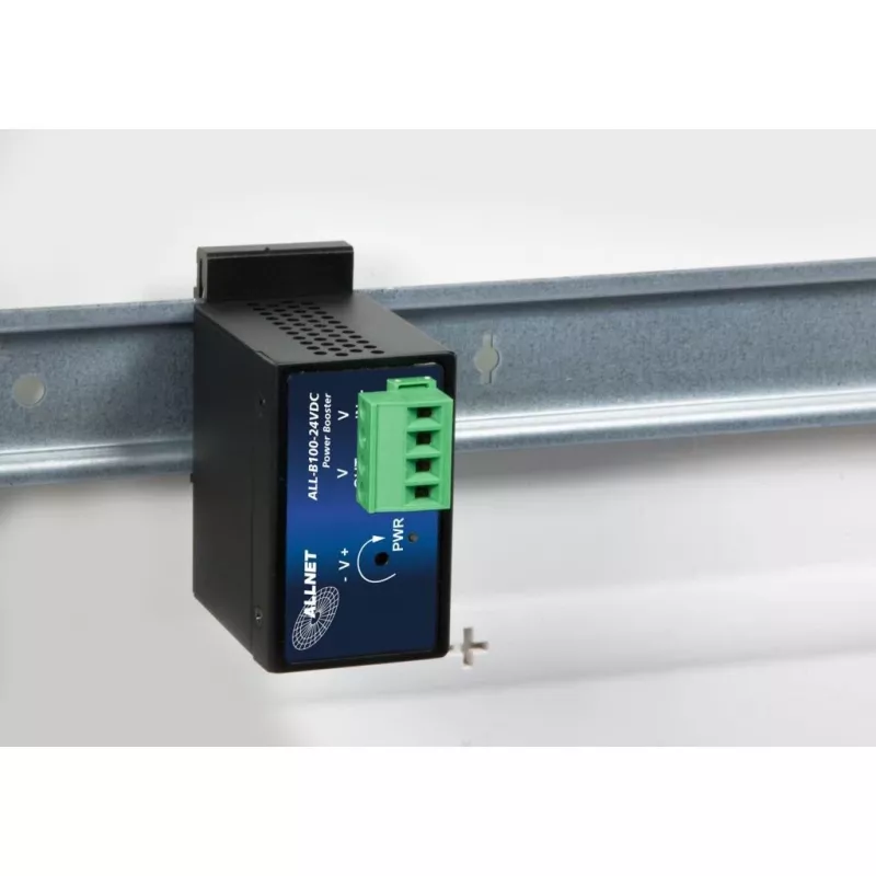 DC-DC Power Booster ALLNET ALL-B100-24VDC: 24VDC vstup na 48–55VDC výstup, až do 95W
