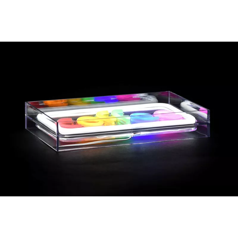 Neónová LED svetelná tabuľa ActiveJet AJE-NEON COFFEE, viacfarebná, USB 5V, povrchová montáž, rám z AS plastu