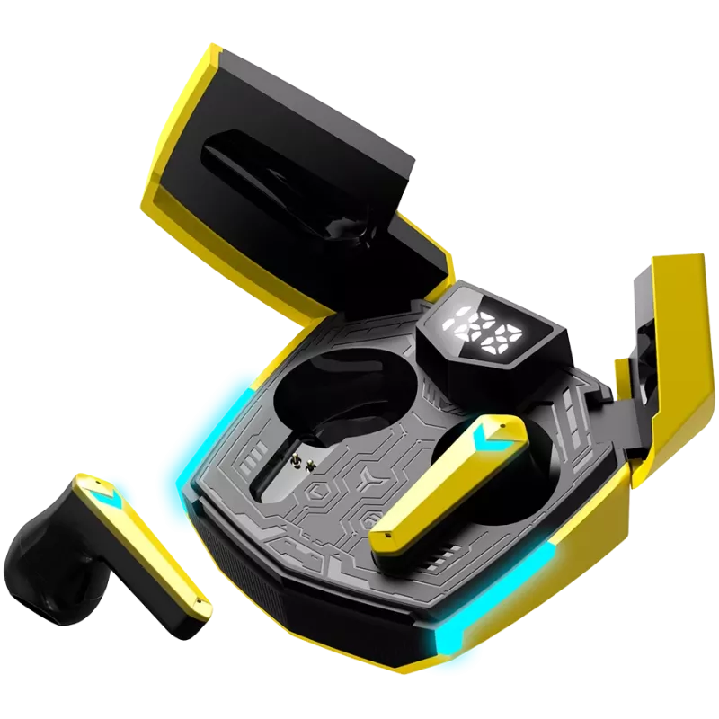 Canyon GTWS-2 slúchadlá bezdrôtové ušné háky Gaming USB Type-C Bluetooth nabíjací dok žltá (CND-GTWS2Y)