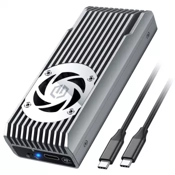 GrauGear externé puzdro M.2 NVMe s ventilátorom 20Gbit - puzdro na disk - puzdro (G-M206-20G-F)