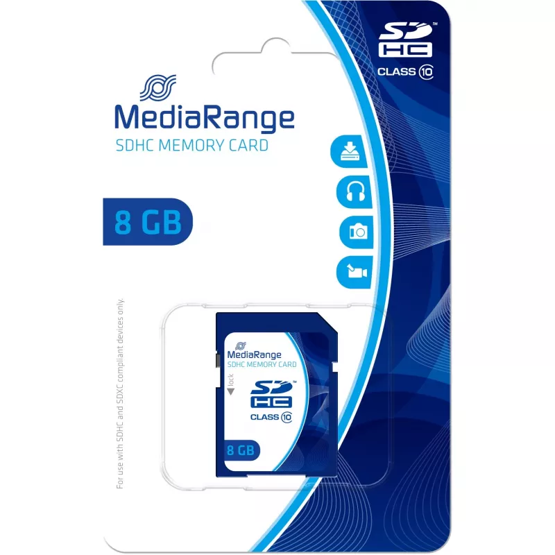 Pamäťová karta MediaRange 8 GB SDHC Class 10 MR962