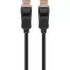 DisplayPort 2.1 kábel, certifikovaný, 16K @ 60 Hz, 80 Gbit/s (čierny, 1 meter, VESA certifikácia)
