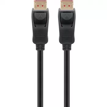DisplayPort 2.1 kábel, certifikovaný, 16K @ 60 Hz, 80 Gbit/s (čierny, 1 meter, VESA certifikácia)