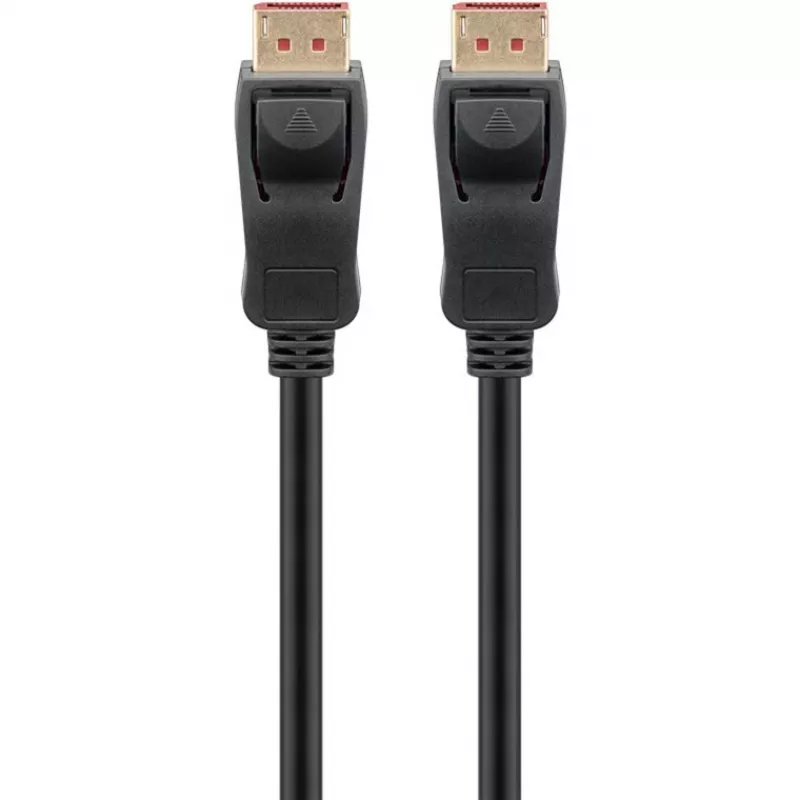 DisplayPort 2.1 kábel, certifikovaný, 16K @ 60 Hz, 80 Gbit/s (čierny, 1 meter, VESA certifikácia)