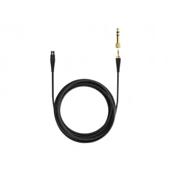 Rovný náhradný audio kábel pre Beyerdynamic Pro X slúchadlá — čierny