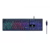 Herná klávesnica s myšou GEMBIRD GGS-UMGL4-02 — Full-Size USB QWERTY US-anglická, čierna, LED podsvietenie
