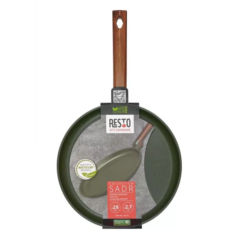 Plochá crêpe panvica RESTO 93712 — priemer 28 cm, výška 2,7 cm