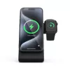 Indoor nabíjačka Crong CRG-MSPS-BLK smartwatch čierna Lightning USB bezdrôtová