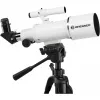 Bresser Optics CLASSIC 70/350 refraktor 140x čierna, biela