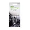 Auto nabíjačka Gembird EG-U2C2A-CAR-02, 12–24V vstup, 5V/2,1A výstup, 2× USB 2.0, čierna