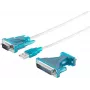 USB 2.0 RS232 konvertor ShiverPeaks 75605 – 1,5 m kábel, USB na sériový adaptér