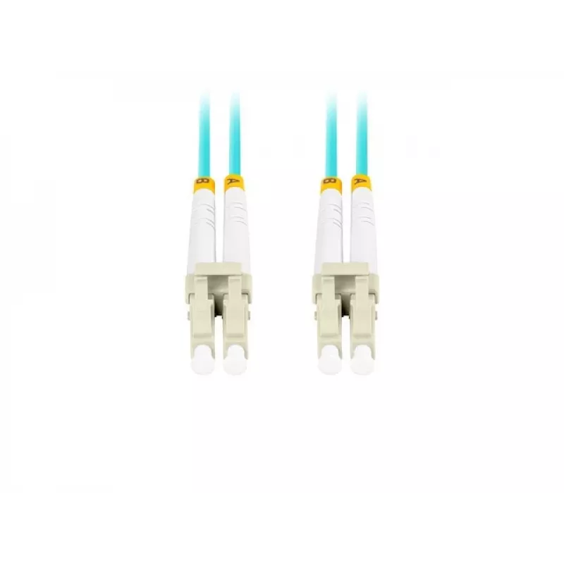 Optický kábel LANBERG FO-LULU-MD31-0010-TQ 1 m OM3 LC–LC aqua