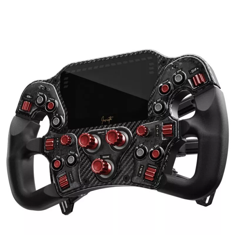 Volant Asetek Invicta 4,3-palcový LCD USB-C Red on Black Edition
