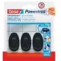 tesa Powerstrips háčik SMALL oválny, čierny z vysoko kvalitného plastu, opakovane použiteľný s - 1 ks (58275-00000-20)