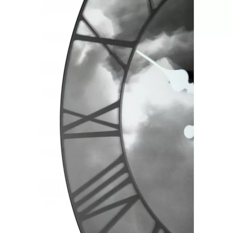 NeXtime hodiny 3037 Clouds, Ø39 cm, nástenné, čierna