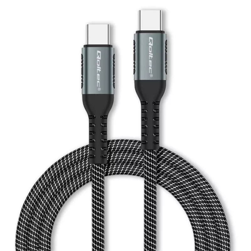 USB kábel Qoltec 52358 1,5 m USB-C čierny USB 2.0 0,48 Gbit/s