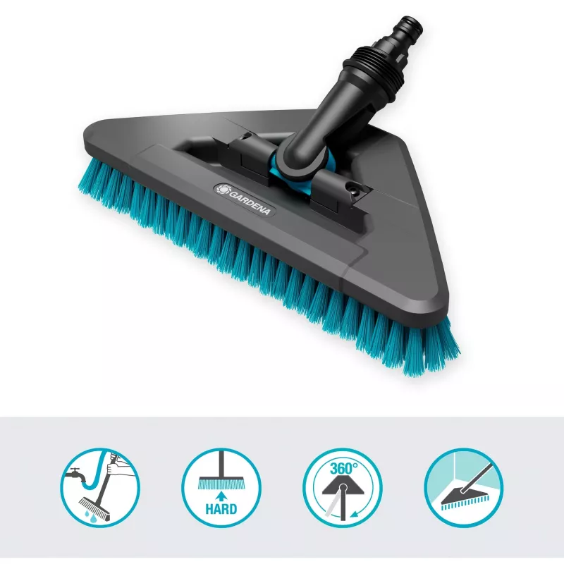 Gardena Cleansystem kefa na násadu hard flex, 18814-20
