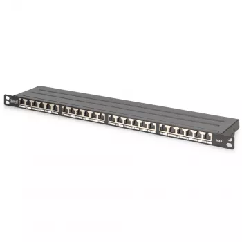 Patch panel Digitus CAT 6 Class E High Density tienený čierna