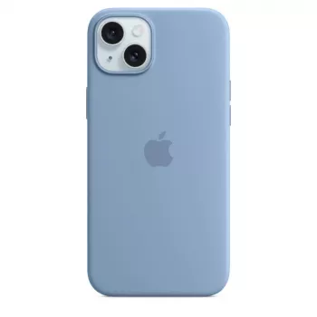 Apple iPhone 15 Plus silikónové puzdro s MagSafe - Winterblau