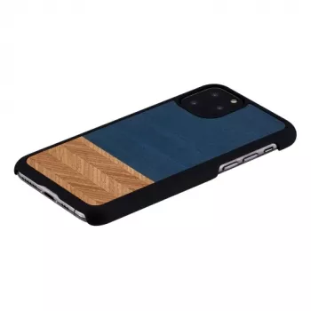 Puzdro na smartphone man and wood pre iPhone 11 Pro – denimovo čierna