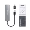 GRAUGEAR G-HUB2A2C-AC rozbočovač USB 3.2 Gen 1 (3.1 Gen 1) Type-A + Type-C 5000 Mbit/s strieborný