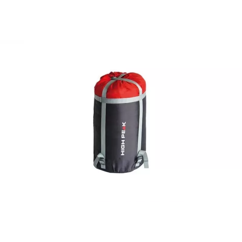 High Peak Lite Pak 1200 spací vak mumia polyester zelená, červená 23263