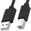USB 2.0 kábel Unitek Y-C420GBK, USB-A na USB-B, 3 m, čierny