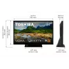 Televízor Toshiba 24WV3F63DG 24 palcov LED displej HD rozlíšenie