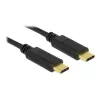 USB kábel DeLOCK 83868 USB 2.0 4 m USB C čierny