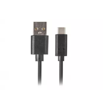 Kábel USB-A na USB-C LANBERG CA-USBO-20CU-0018-BK — USB 2.0, 1,8 m, čierny