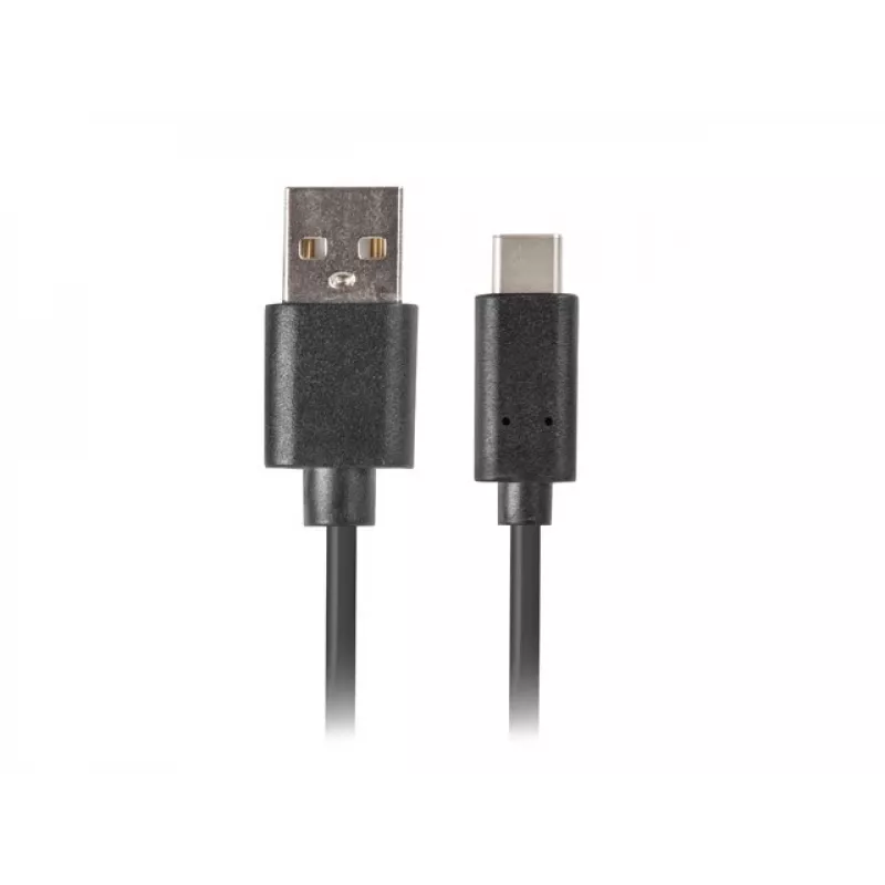 Kábel USB-A na USB-C LANBERG CA-USBO-20CU-0018-BK — USB 2.0, 1,8 m, čierny