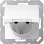JUNG AS 1520 KL - typ F - 1 modul - 2P - slonovina - duroplast - IP44