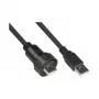Good Connections priemyselná zástrčka S4 USB 2.0 kábel, USB-A na USB-A, 1 m (IC04-U201)
