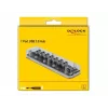 USB hub DeLOCK 64088 transparentný USB 3.2 Gen 1 Micro-B