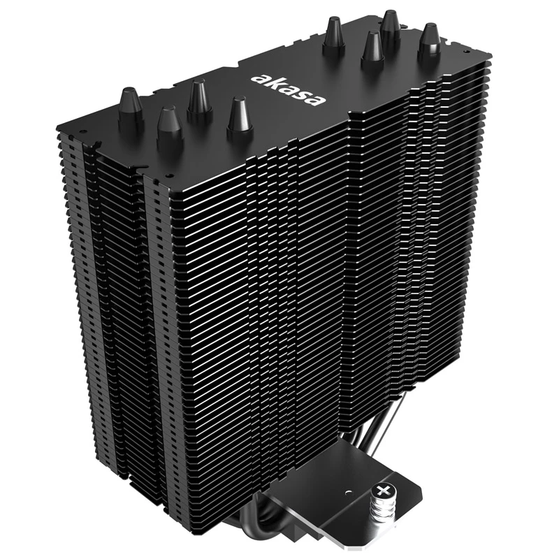 Vzduchový chladič Akasa Alucia H4 12 cm čierny modrý hydrodynamické klzné ložisko
