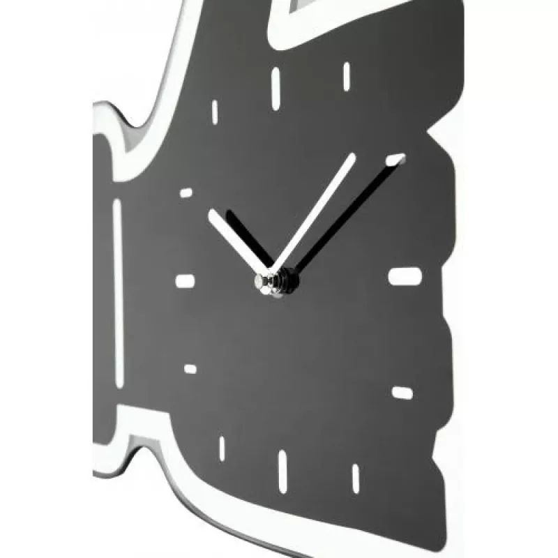 NeXtime nástenné hodiny 3072zw Thumbs up, 40,5x41 cm, nástenné, čierna/strieborná
