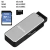 Hama 123900 čítačka kariet USB 3.0 SD/microSD, hliník, čierna/strieborná