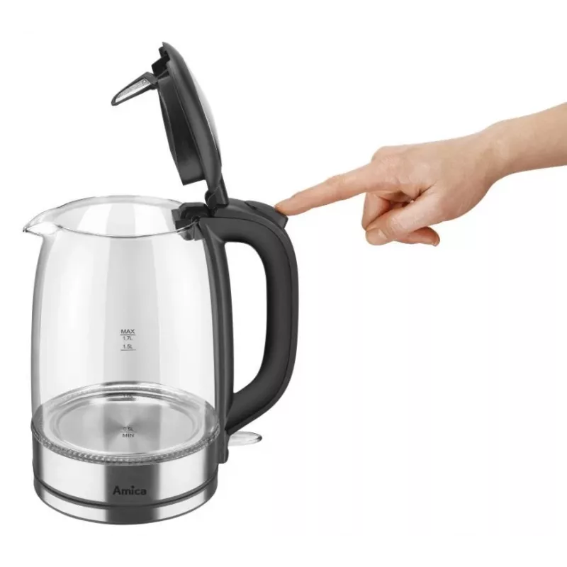 Rýchlovarná kanvica Amica 1.7L 2200W strieborná