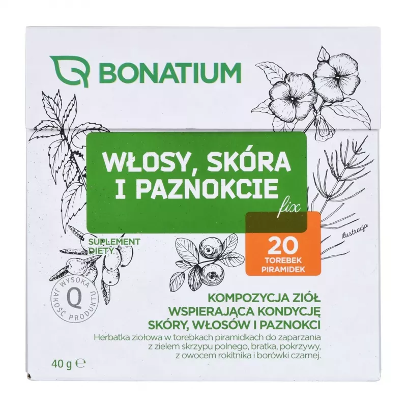 Bonatium bylinný čaj vlasy, pokožka a nechty Fix 20 ks