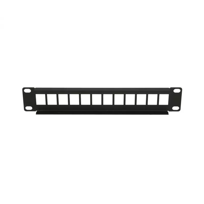 Patchpanel Extralink 12-port UTP 10 palcov kovové puzdro, čierny