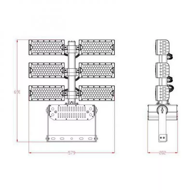 Synergy 21 LED Objektový/štadiónový reflektor 720W IP66 cw