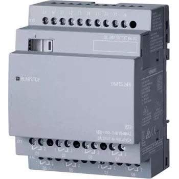 Siemens LOGO DM16 24R digitálny a analógový I/O modul reléový kanál (6ED1055-1NB10-0BA2)