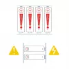 Akyga AK-BC-05 Skrinka na powerbanku 37000 mAh, 12x 18650, 22,5W, Qi, USB-C, 2x USB-A, Lightning
