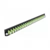 DeLOCK 19 palcov predný panel zváracieho boxu 43362 24 port LC Duplex limegreen